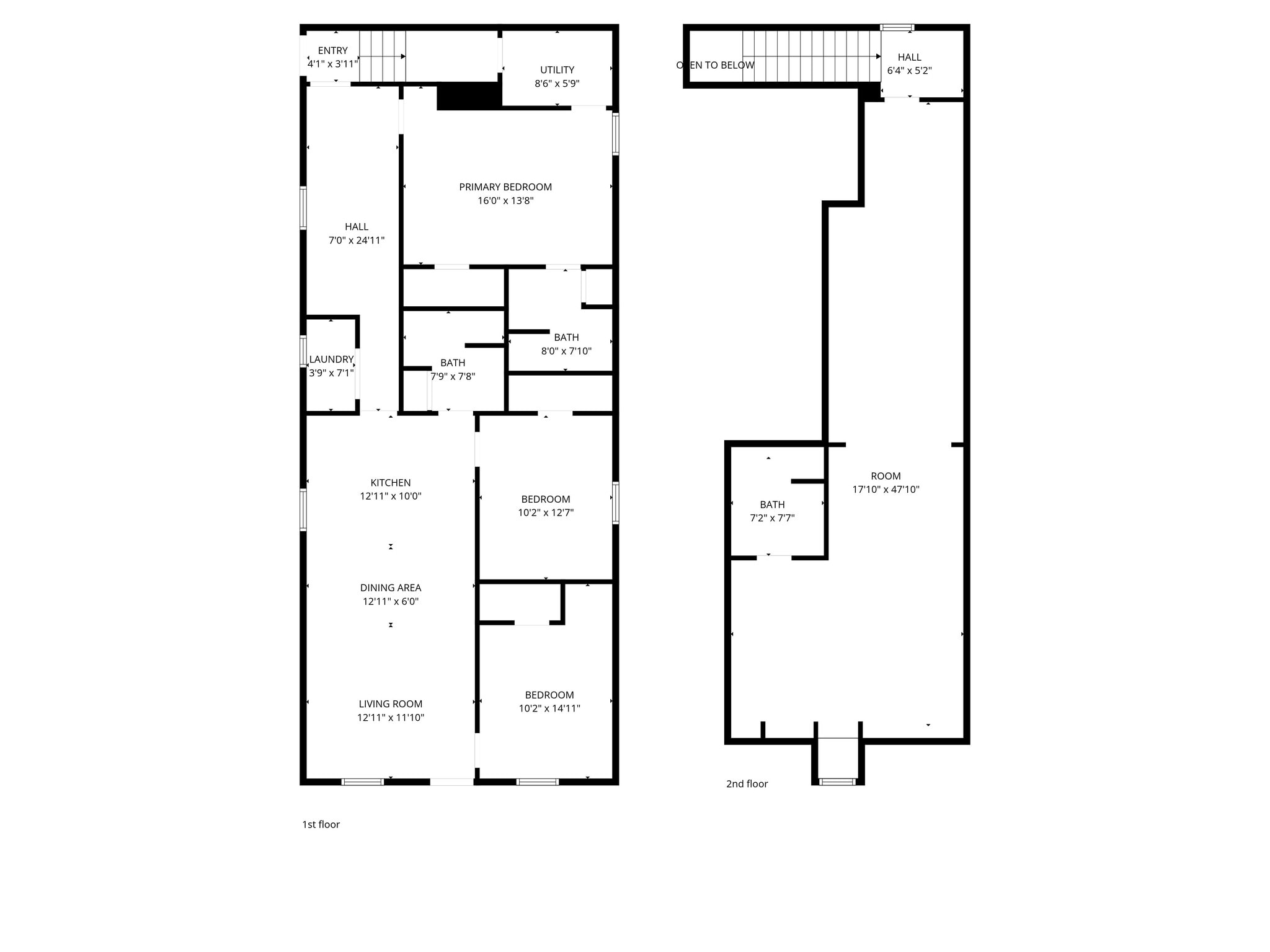 Full Floorplan - 1014 S Chester St