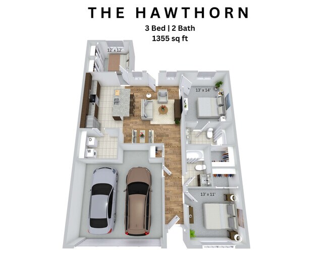 Floorplan - Sycamore Heights Townhome