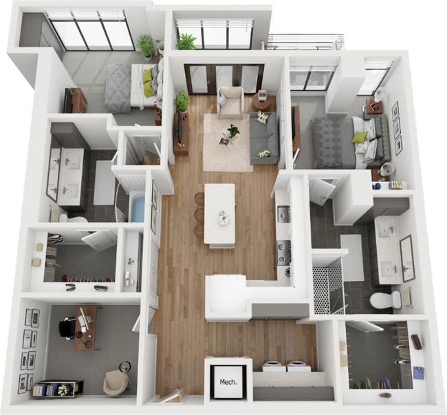 Floorplan - Deca Apartments