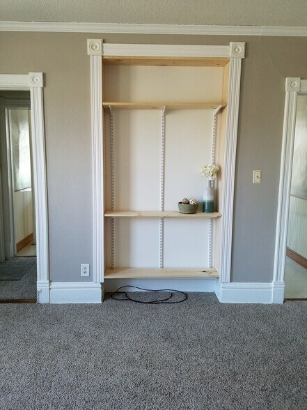 Built in bookshelf - main level living room - 556 Rose Ave E