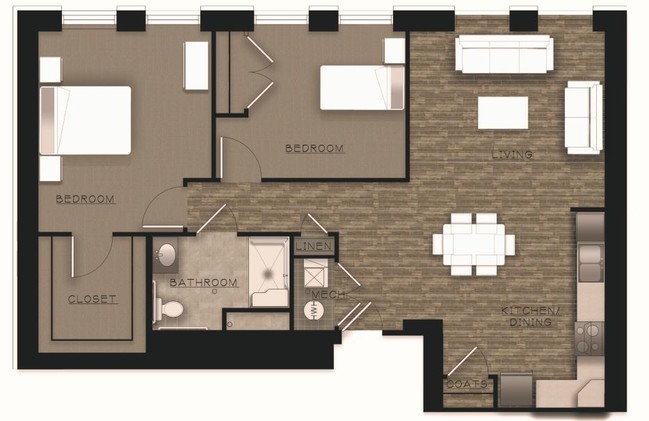 Floorplan - Willow Commons Apartments