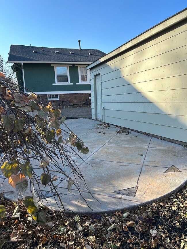Stamped Patio in Backyard - 923 42nd St