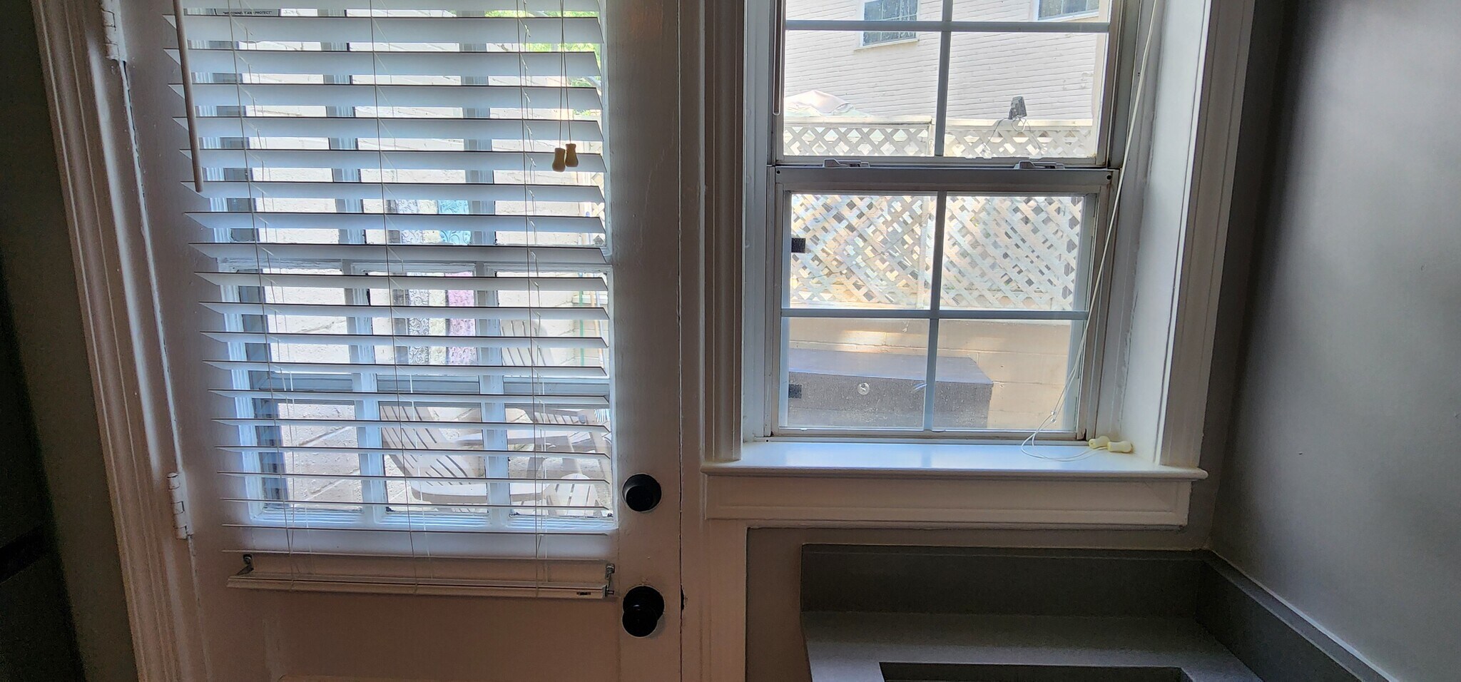 View to patio from kitchen - 415 Willow Ln