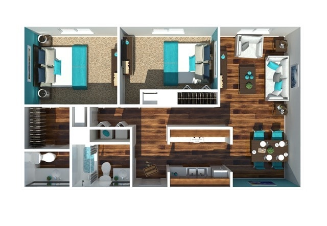 Two Bedroom One and A Half Bathroom - Veranda at the Ridge