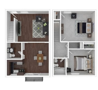 2 Bed 1.5 Bath - Cobbs Creek Apartments
