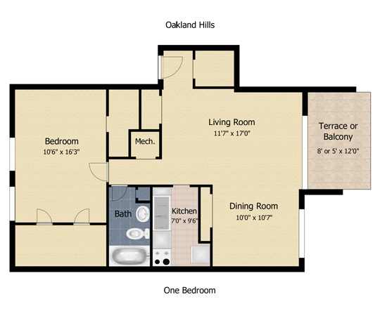 1BR-s - Oakland Hills