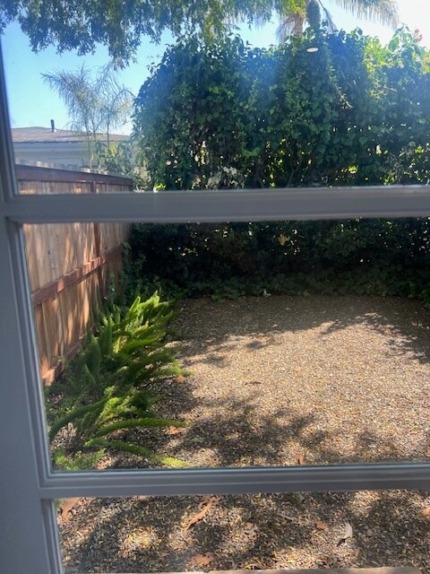 View out Kitchen Door - 1821 Chino St