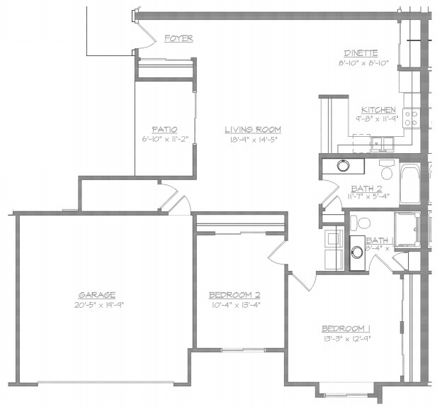 2BR / 2BA - Whitespire Grove Apartments