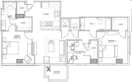 3BR/2BA - 21 Rio Apartments