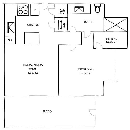 Floorplan - Bay Parc Apartment Homes