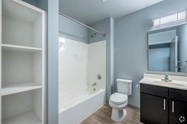 3BR, 2BA - 1169SF - Bathroom - 3Twenty Apartments
