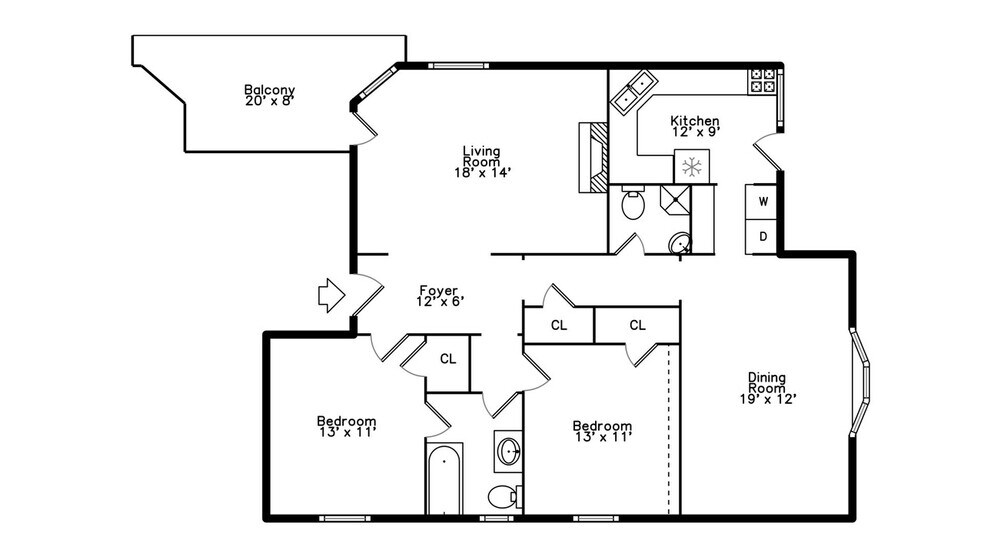 Floor Plan - 5520 S Cornell Ave