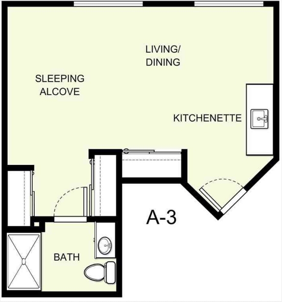 Floorplan - Asher Point Independent Living of Texarkana