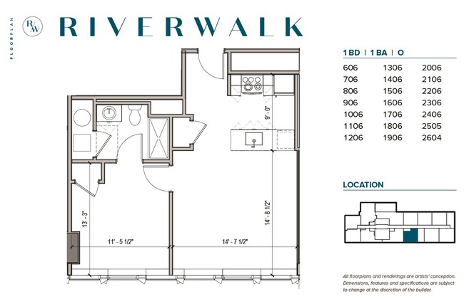 Floorplan - Riverwalk