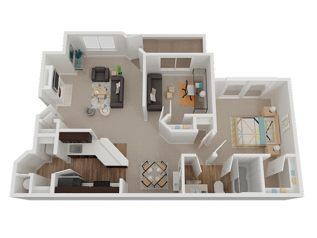Floorplan - Stone Cliff Apartments