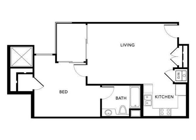 Plan L (Milano) floor plan Living at NoHo - Milano at NoHo