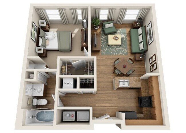 Floorplan - Summerfield At Morgan Metro Apartments