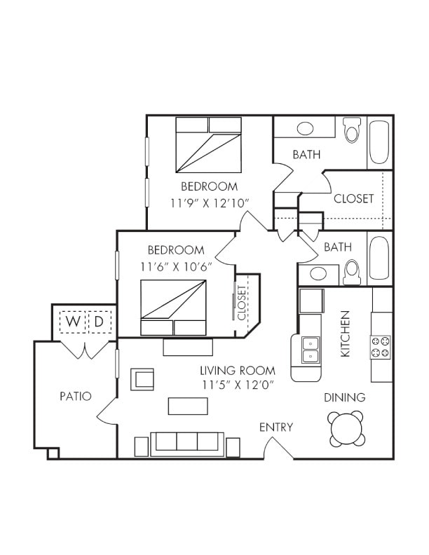 2 Bed/2 Bath - Villas at Bulverde