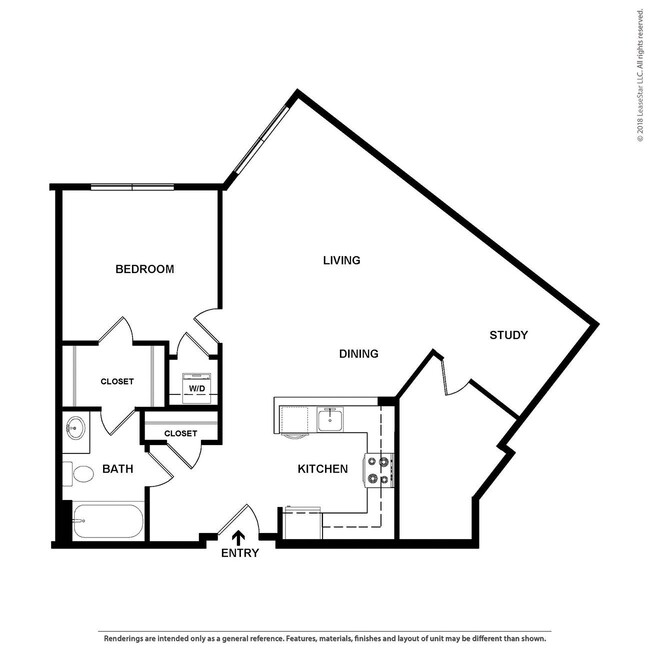 Floorplan - Studio 3807