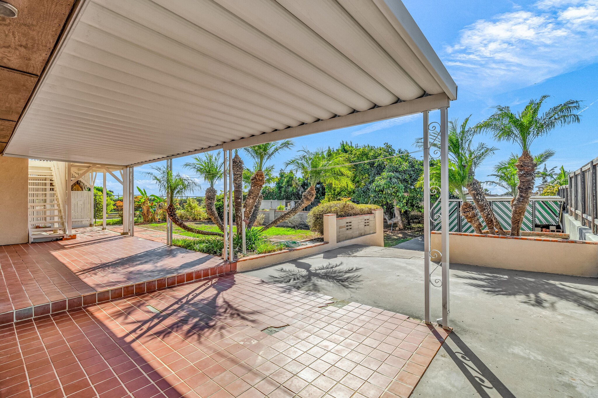 Back Patio- View towards Lower Level - 3210 Geronimo Ave