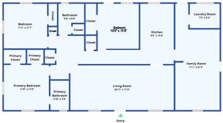 Floor Plan - 1927 Grimes Ln
