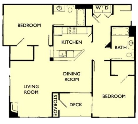 2BR/1BA - The Presidio