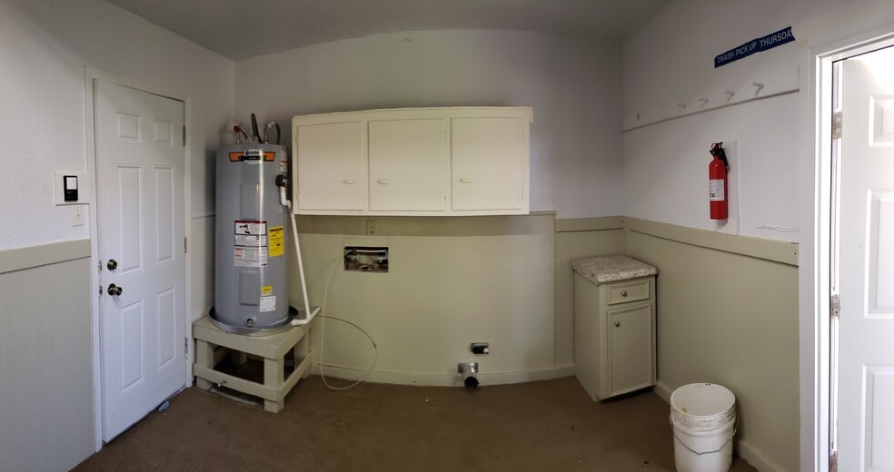 Utility area in garage just off of kitchen - 608 S 2nd St