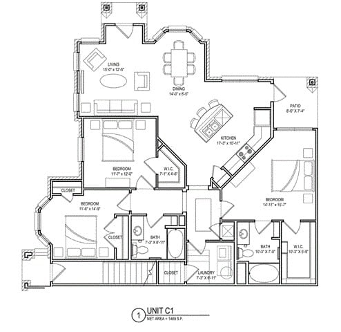 Floorplan - Audubon Park Apartment Homes