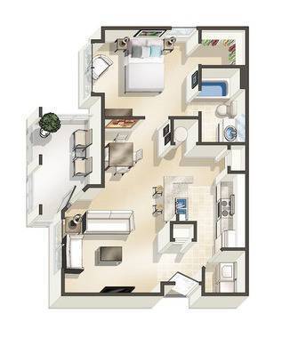 1D-R Floor Plan - Preserve at Port Royal