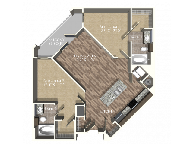 Floorplan - The Legacy at Baton Rouge