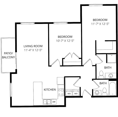 Floorplan - Renaissance Heights Apartment Homes