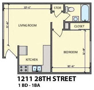 Floorplan - C99--1211 West 28th Street