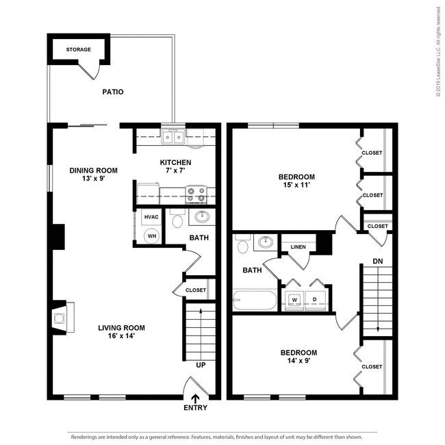 Floorplan - Woodbridge Apartments