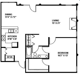 1BR/1BA - Sutton Station