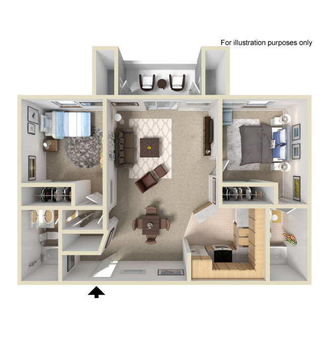 Floorplan - Hadley Apartments - A 55+ Lifestyle Community