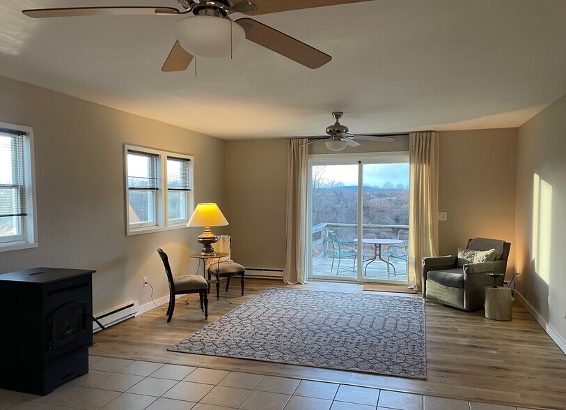 Pellet Stove between Living Room/Kitchen - 387 Eichybush Rd