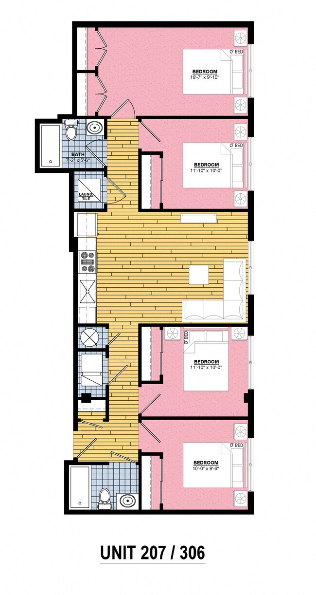 Floorplan - The Residences At 4619