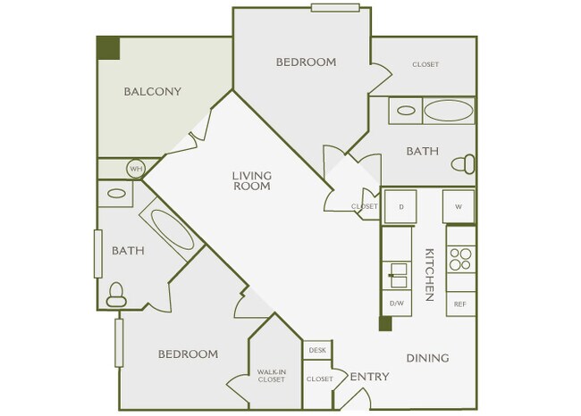 Floorplan - Antelope Ridge Apartments