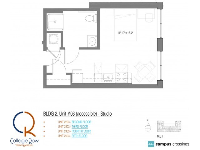Studio - Campus Crossings at College Row