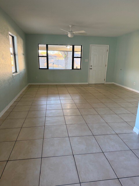 Living Room View from Kitchen - 3215 Roscoe Ave