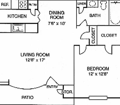 1BR/1BA - Yorktown