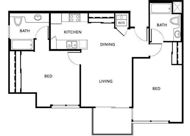Plan C (Ticino) floor plan Living at NoHo - Ticino at NoHo