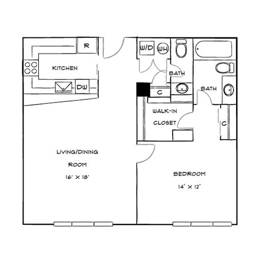 Floorplan - The Residences at Capital Crescent Trail