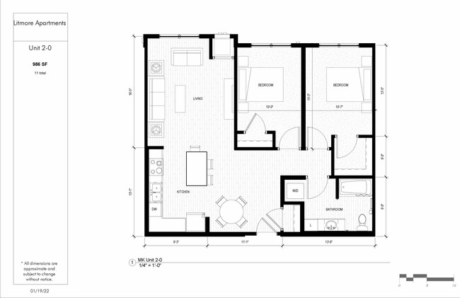 Floorplan - Litmore Apartments