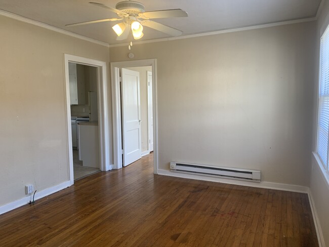 Living Room Looking into Bedroom and Kitchen - 1316 N Jefferson St