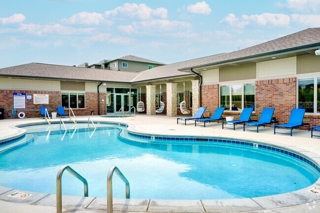 There's no better way to beat the heat than taking a dip in our resort-style pool. - The Flats at Shadow Creek