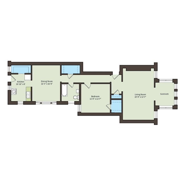 Floorplan - 5128-5132 S. Cornell Avenue