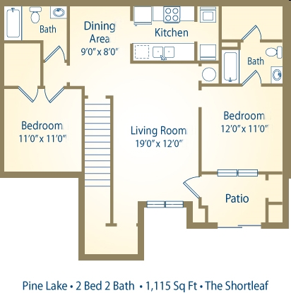 2BR/2BA - Pine Lake