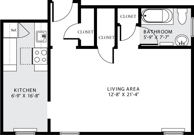 Floorplan - eaves Tunlaw Gardens