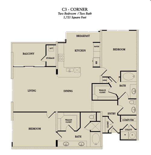 2BR/2BA - The Royalton at River Oaks